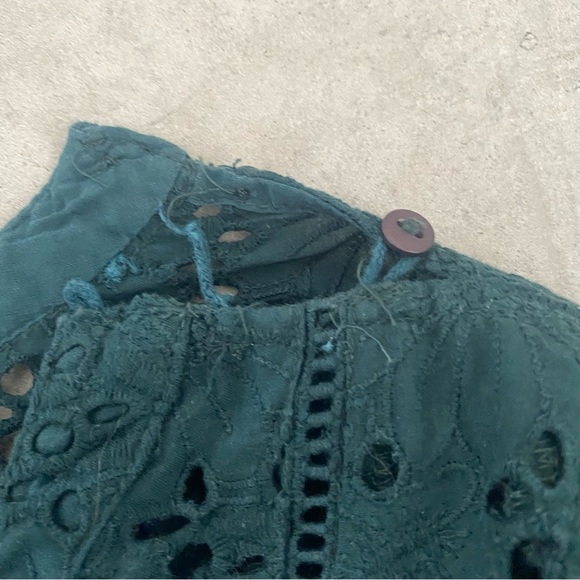 Zara Hunter green lace shift dress size XS - Picture 4 of 5